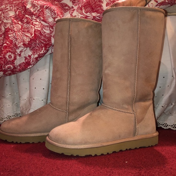 UGG Shoes - Fawn-Colored Tall UGG Boots